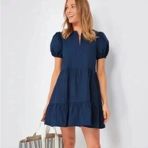 Tuckernuck Hyacinth House Navy Ellie Dress